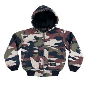Walls Blizzard Pruf Toddler Small Size 6/7 Camo Hooded Winter‎ Coat Insulated